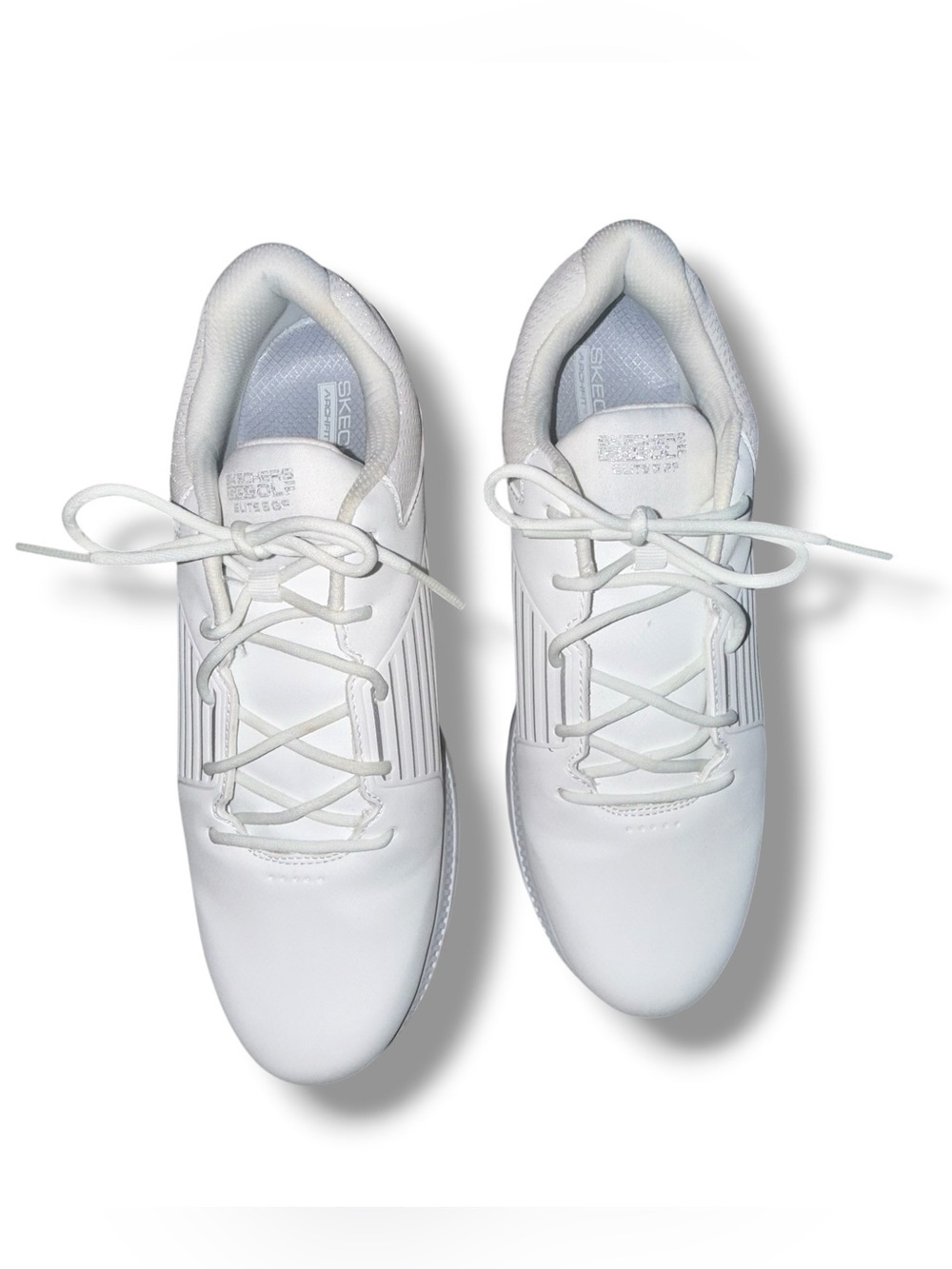 SKETCHERS Go Golf Elite 5-GF Waterproof Golf Shoes - White/Silver Women's 11 - Picture 10 of 12